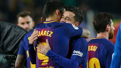 Suarez kiến tạo để Coutinho ghi bàn đầu tiên cho cả Liverpool và Barca