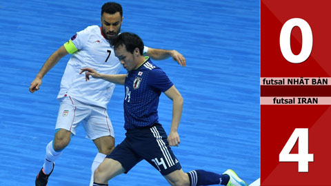 Futsal Nhật Bản 0-4 futsal Iran