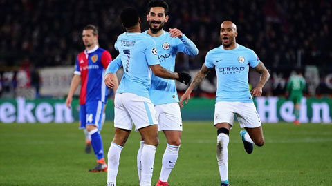 Guendogan lập cú đúp, Man City hủy diệt Basel 4-0