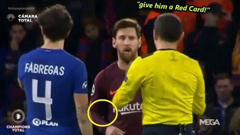 Messi yêu cầu trọng tài rút thẻ đỏ với cậu bạn thân Fabregas