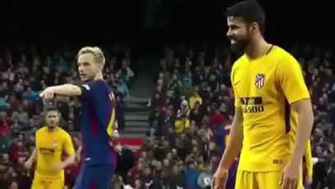 Diego Costa yêu cầu thủ môn Barca chuyền bóng cho mình