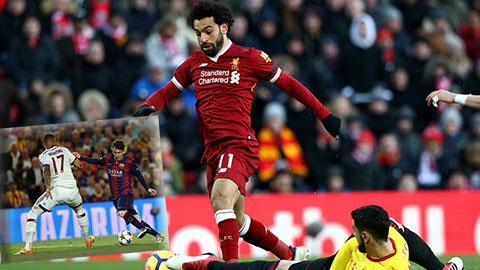 Kiệt tác của Salah sao giống với Messi đến vậy