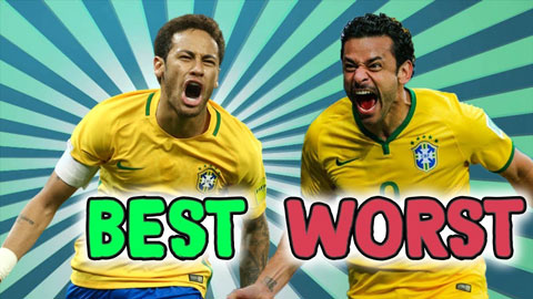 10 cầu thủ xuất sắc và tệ nhất mọi thời đại của Brazil