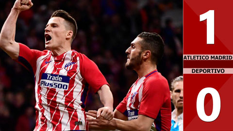 Atletico Madrid 1-0	Deportivo