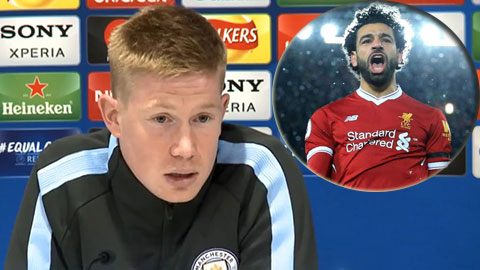 De Bruyne khen Mohamed Salah hết lời