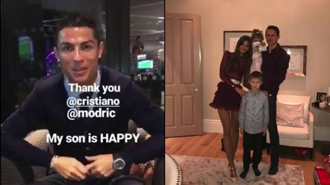 Ronaldo làm video chúc mừng sinh nhật còn trai Matic