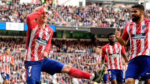 Griezmann troll fan Real với pha ăn mừng ngộ nghĩnh