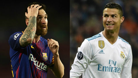 Phản ứng khác nhau của Ronaldo và Messi khi đội nhà thủng lưới