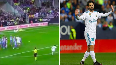 Isco xin lỗi CĐV Malaga sau khi sút phạt ghi bàn tuyệt đẹp