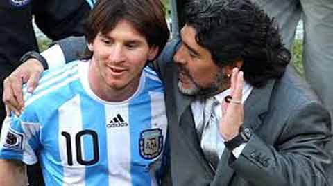  So sánh Messi và Maradona