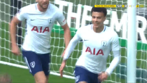 Eriksen căng ngang cho Alli ghi bàn (Tottenham 1-0 M.U) 