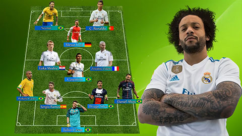 Đội hình xuất sắc nhất mọi thời đại của Marcelo