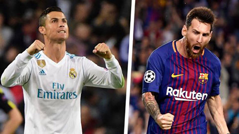 So sánh về những con số của Ronaldo và Messi ở Siêu kinh điển