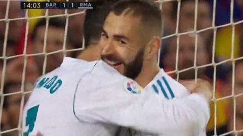 Ronaldo san bằng cách biệt (Barca 1-1 Real)