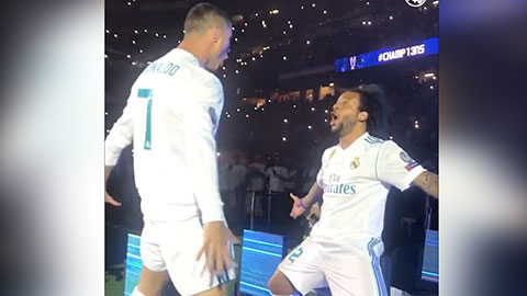 Độc lạ với màn ăn mừng của Ronaldo & Marcelo