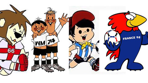4 linh vật giúp chủ nhà vô địch World Cup