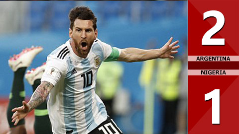 Argentina 2-1 Nigeria