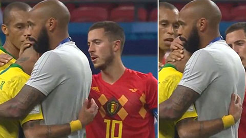 Henry và Hazard an ủi Neymar