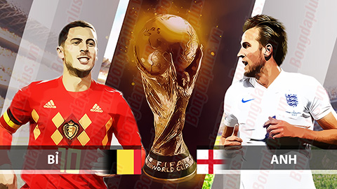 Dự đoán World Cup 2018: Bỉ vs Anh