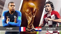 Dự đoán World Cup 2018: Pháp vs Croatia