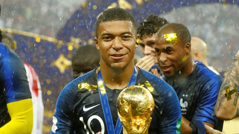 Mbappe tặng tất cả tiền thưởng tại World Cup 2018 cho quỹ từ thiện