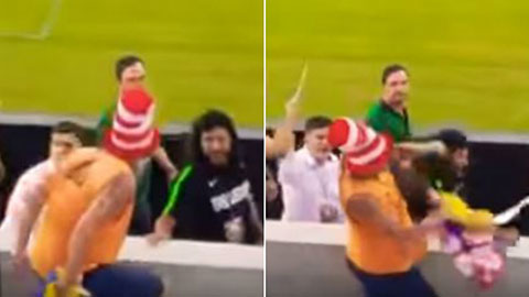 Thủ môn Higuita nóng nảy đấm thẳng vào mặt fan