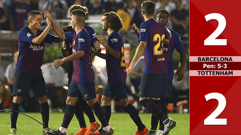 Barcelona 2-2 Tottenham (pen: 5-3)