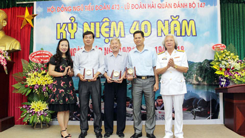 Tiểu đoàn 473 - Lữ đoàn Hải Quân đánh bộ 147: Thế hệ chiến sỹ đầu tiên kỷ niệm 40 năm ngày nhập ngũ