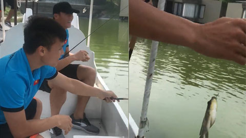 Phút giây thư giãn của O.Việt Nam sau trận đấu với O.Hàn Quốc