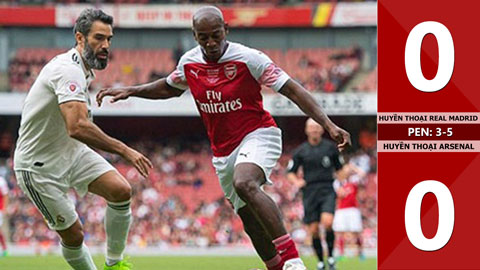 Huyền thoại Real 0-0 Huyền thoại Arsenal (pen 3-5)