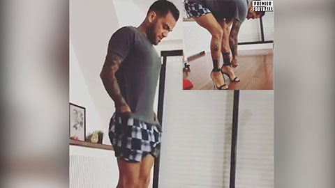 Dani Alves đi giày cao gót diễn catwalk