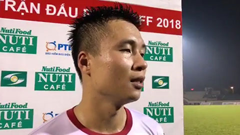 Tân binh thầy Park nói gì sau cú sút đưa Nam Định tham dự V.League 2019?