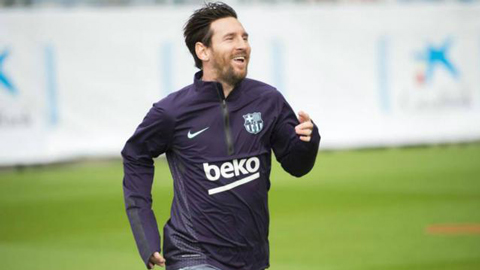 Messi tập luyện trở lại sau chấn thương
