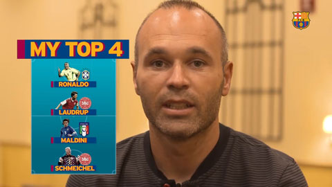 4 huyền thoại bóng đá theo lựa chọn của Iniesta