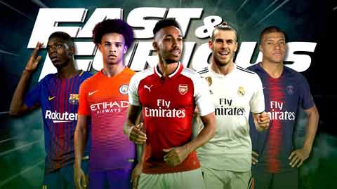 Cầu thủ nào có tốc độ khủng nhất 2018