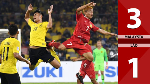 Malaysia 3-1 Lào