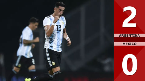 Argentina	 2-0 Mexico