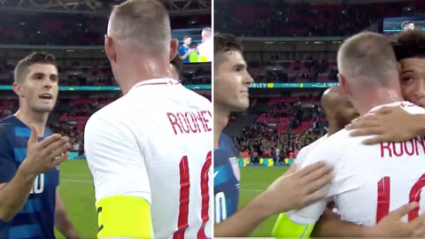 Rooney không thèm bắt tay Pulisic trong trận chia tay tuyển Anh