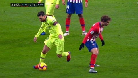 Messi biến Griezmann thành gã hề trong trận gặp Atletico