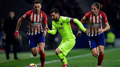 Messi xỏ háng khó tin trước cầu thủ Atletico