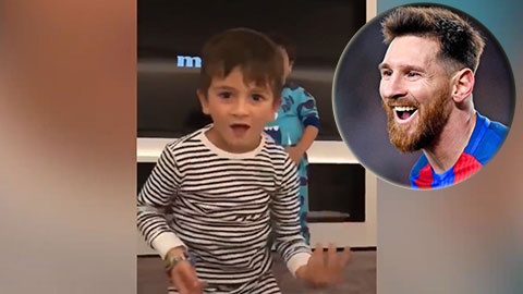 Messi cười ngặt với vũ điệu hoang dã của các quý tử