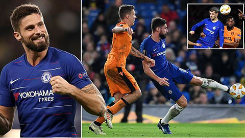 Giroud lập cú đúp, Chelsea đại thắng PAOK