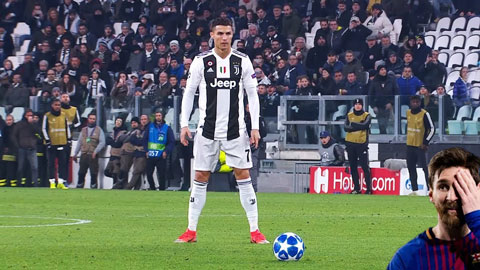 Những pha sút phạt của Ronaldo mà Messi chỉ dám mơ