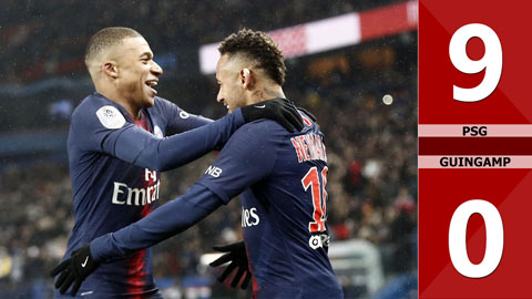 PSG 9-0 Guingamp