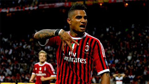 Boateng từng 2 lần xé lưới Barca khi còn khoác áo Milan
