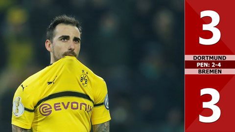 Dortmund 3-3 Bremen (pen: 2-4)