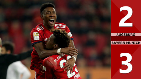 Augsburg 2-3 Bayern Munich