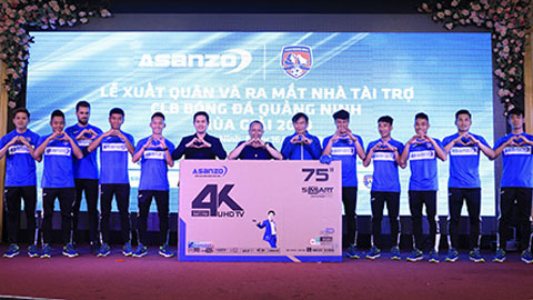 HLV Phan Thanh Hùng nhảy cực sung trong lễ xuất quân Than.QN
