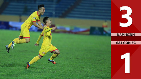 Nam Định 3-1 Sài Gòn FC