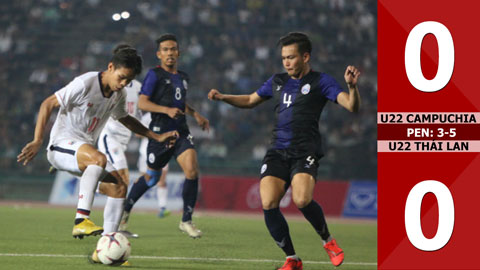 U22 Campuchia 0-0 U22 Thái Lan (luân lưu: 3-5)